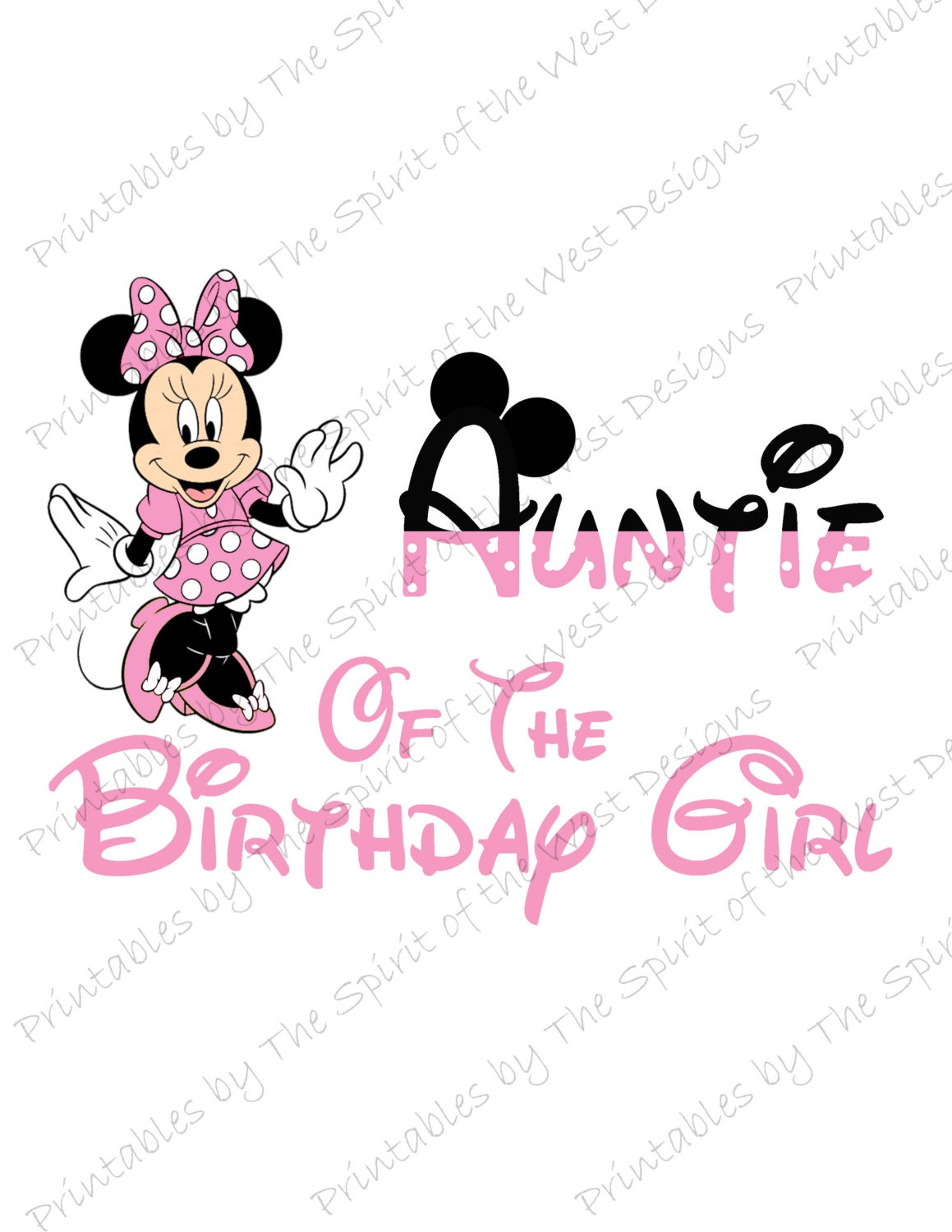 Aunt of the Birthday Girl Sadness Inside out Iron on IMAGE Printable Clip  Art Shirt Party Matching T-shirts Instant Download