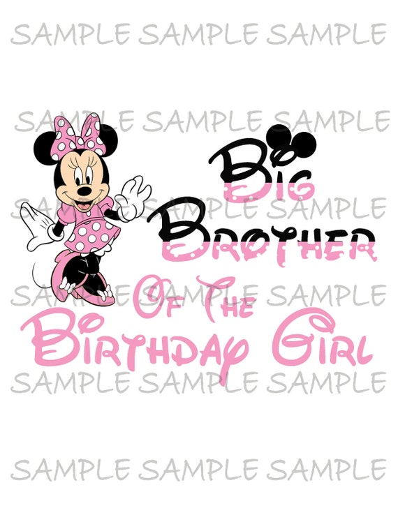 Iron on Transfer - (Big) Minnie Mouse Pink