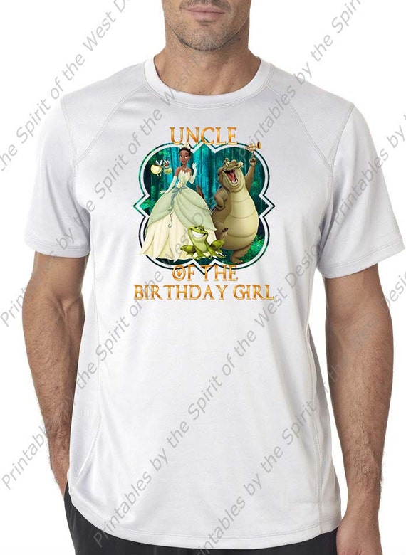 Uncle of the Birthday Girl Princess Tiana Princess and the Frog Disney Printable Iron On T-shirt Transfer Digital Download party DIY Il_570xn