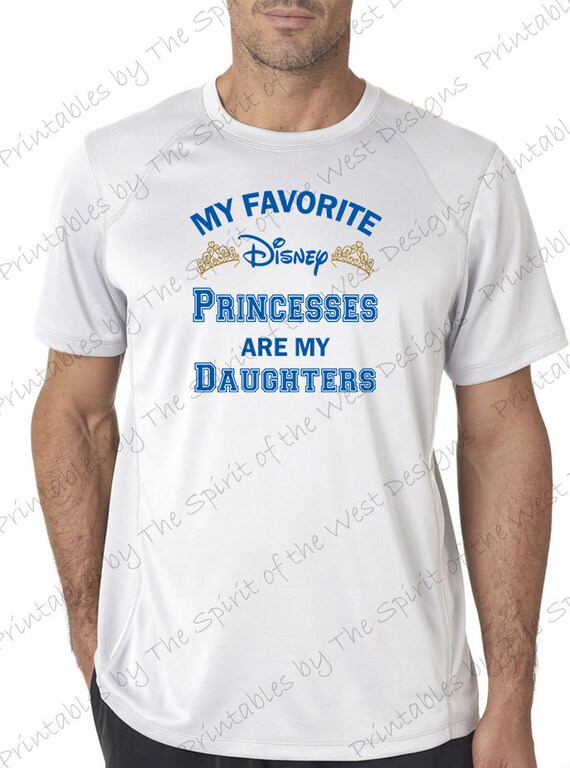 My Favorite Princesses are my Daughters Iron on IMAGE Printable Clip Art Shirt Party T-shirt Transfer Download Mickey Il_570xn