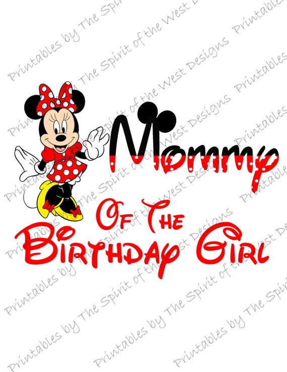 mommy of the birthday girl minnie mouse