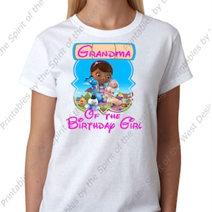 Grandma of the Birthday Girl Doc McStuffins Printable Party IMAGE Use as Iron On T-shirt Transfer Clip Art DIY Instant Download