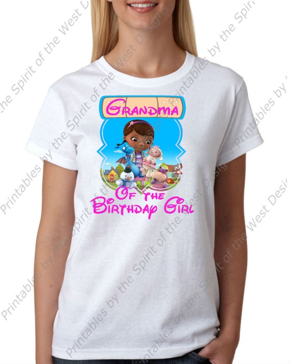 Grandma of the Birthday Girl Doc McStuffins Printable Party IMAGE Use as Iron On T-shirt Transfer Clip Art DIY Instant Download Il_570xn