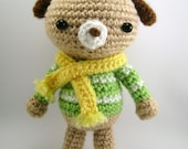 Dog amigurumi, puppy crochet, cute gift, wool.