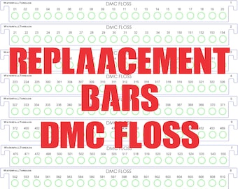 DMC Floss Replacement bars for the DMC floss collection, 20 hole Hanging File Bars