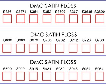 DMC SATIN Floss Hanging file organizer, Hanging File Bars, 1/8" clear acrylic, 3 bars