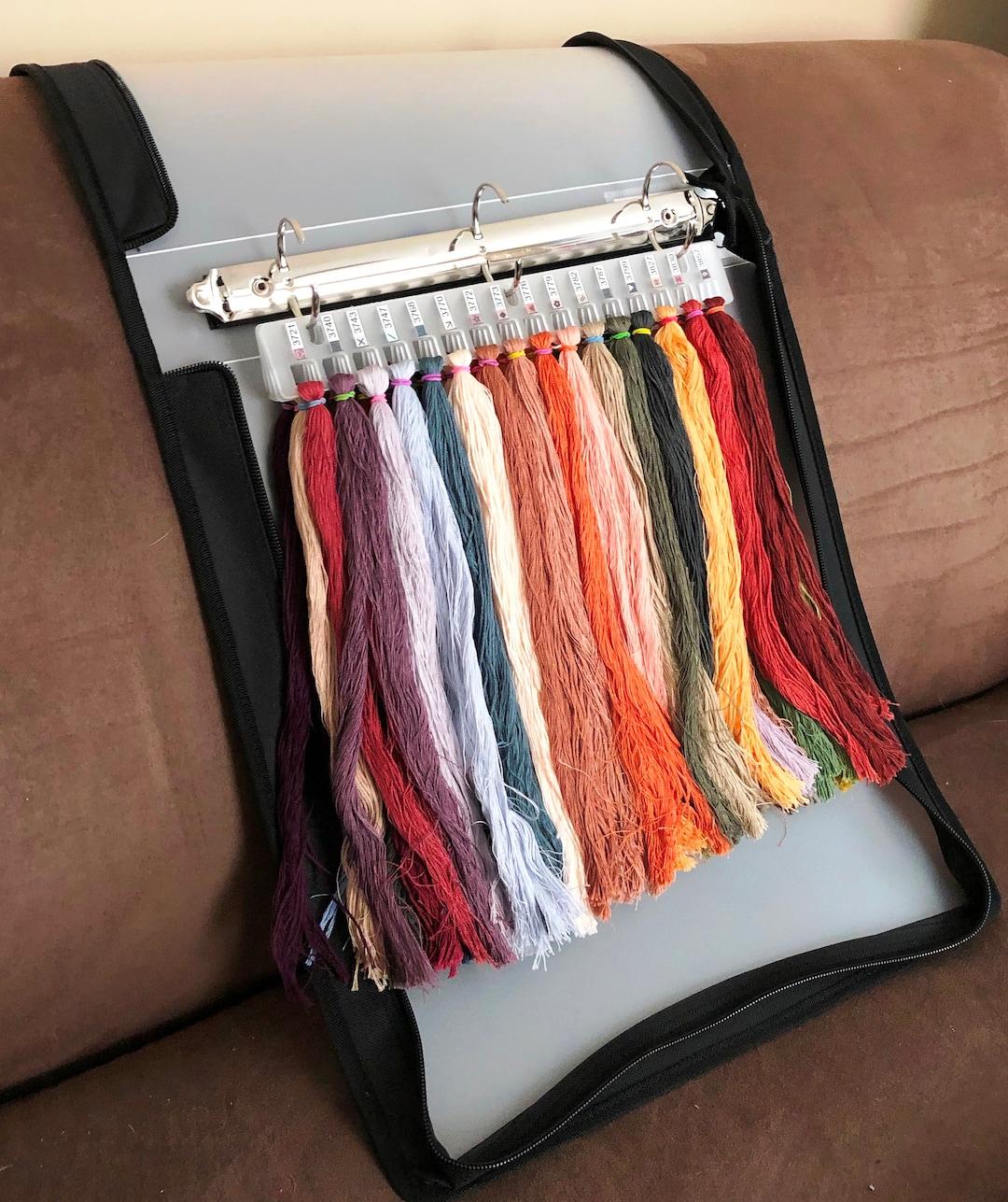 Extra Large Floss Organizer KIT WITH BINDER Bars, 3 Ring Binder Storage