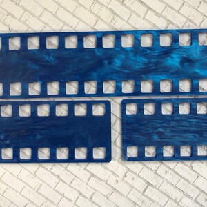 OCEAN BLUE Iridescent Acrylic Threadkeep, 10, 12, and 24 Hole Thread Organizer for DMC Threads and Craft Fibers image 6