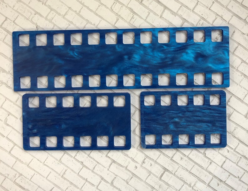 OCEAN BLUE Iridescent Acrylic Threadkeep, 10, 12, and 24 Hole Thread Organizer for DMC Threads and Craft Fibers image 6