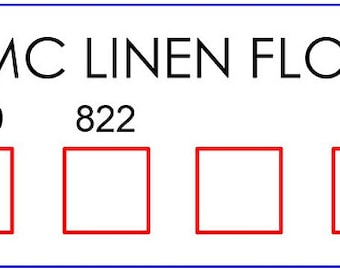 DMC LINEN Floss Hanging file organizer, Hanging File Bars, 1/8" clear acrylic, 1 bar