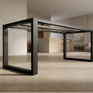 Tischgestell mit dreifacher Mittelstrebe, Tischbeine, Tischfüße. - U3B8040 - Taormina Design