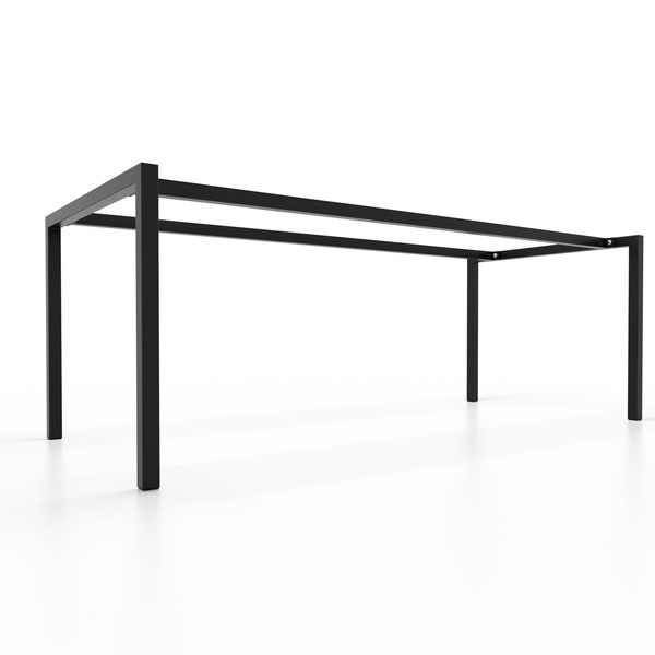 Gambe per tavolo in metallo con doppia barra di collegamento, può sostenere piani molto pesanti , piedi tavolo, base tavolo.