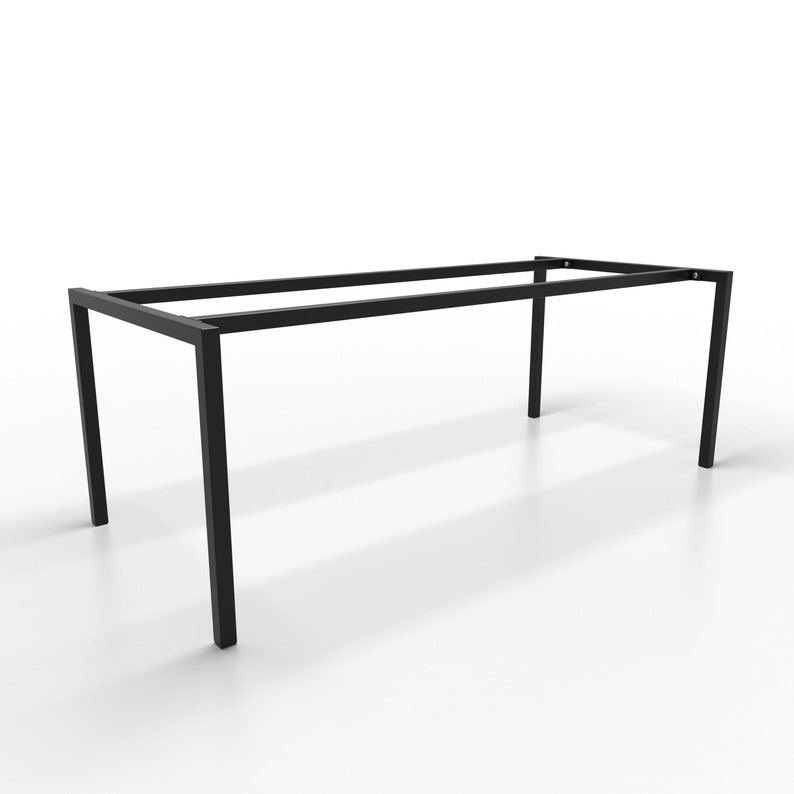 Metal table legs with 2 central bar U shaped UA2B4040 image 2