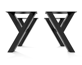 4x Metal table legs - Y Shape - Y8080