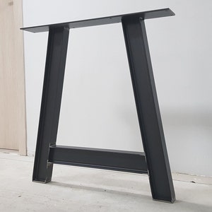 2x Metal table legs industrial design table base legs A style shaped table table legs, table feet, pied de table, patas de mesa IPE80