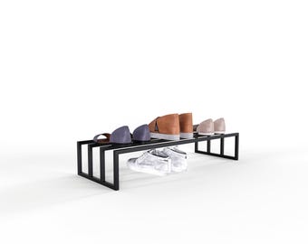 Minimalistisch industrieel schoenenrek – ruimtebesparend schoenenrek voor de hal, moderne schoenenkast