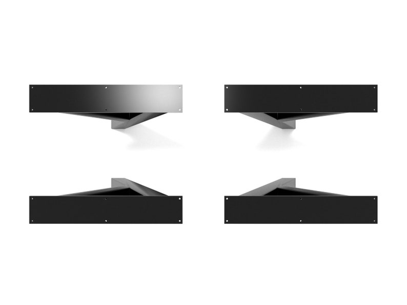 4x Pieds de table INDUSTRIEL en métal en forme de Y Y8080 image 6