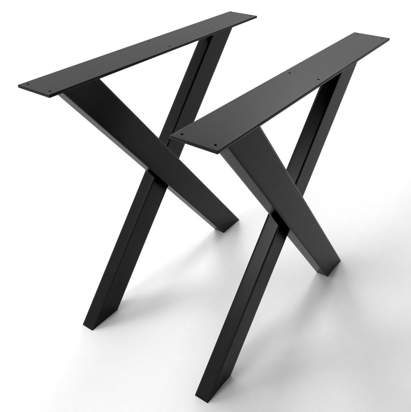 2x Metal Table Cross Legs in Shape in CROSS Industrial Design Etsy