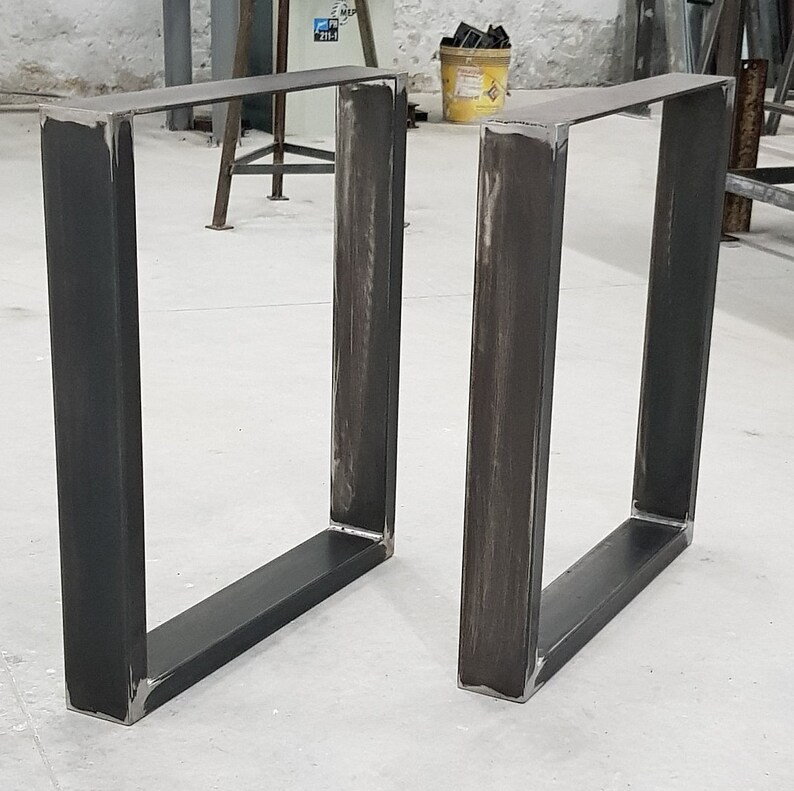 legs per table table legs Steel table UP10040 2x pieds de table industriel Metal steel legs iron table feet acier pieds