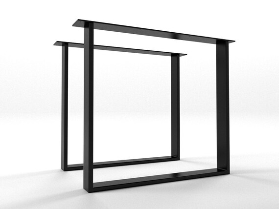 2x Metal table legs gambe per tavolo piedi tavolo stile industriale pied de  table contemporain moderne INDUSTRIEL U8020 -  Italia