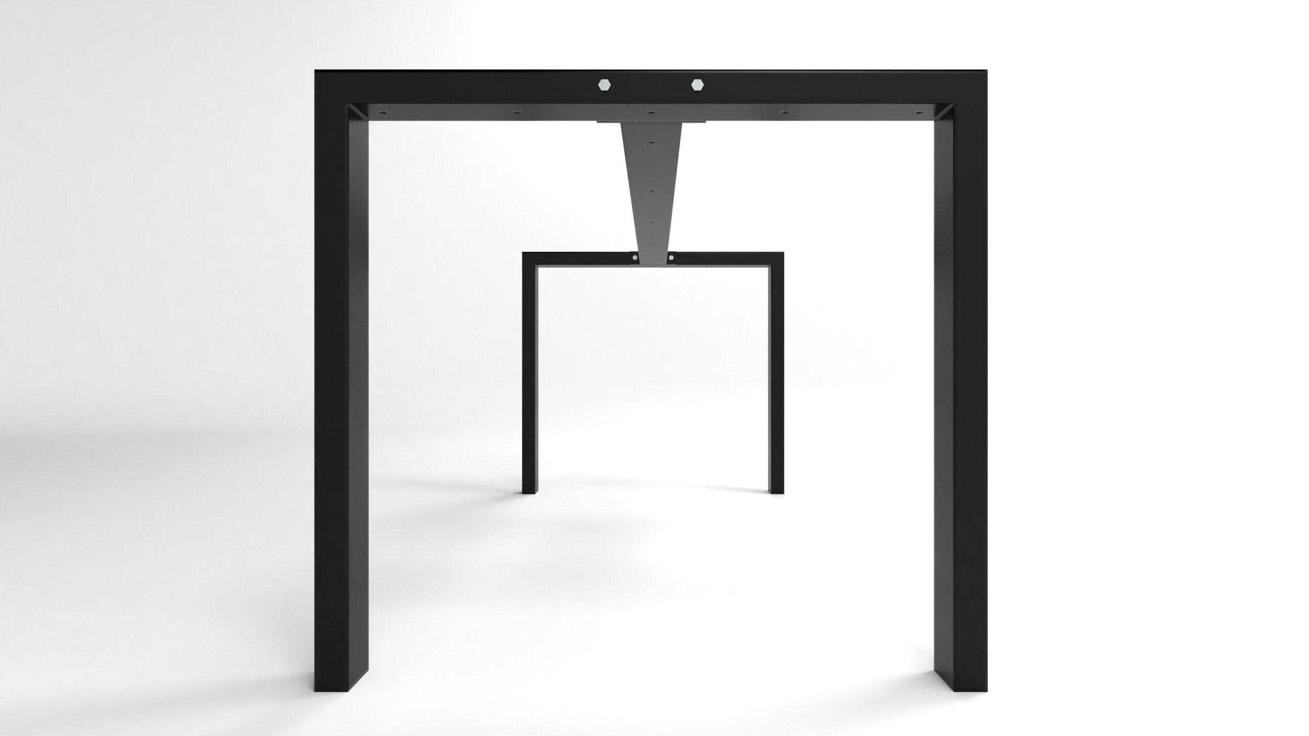 Metal Table Legs With Central Bar U Shaped UAB8040 Etsy