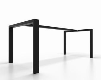 2x Patas de mesa de acero metálico pied de table industrialil, patas para mesa en forma de U + bar pied de table a mangerindustrial mobilier en fer