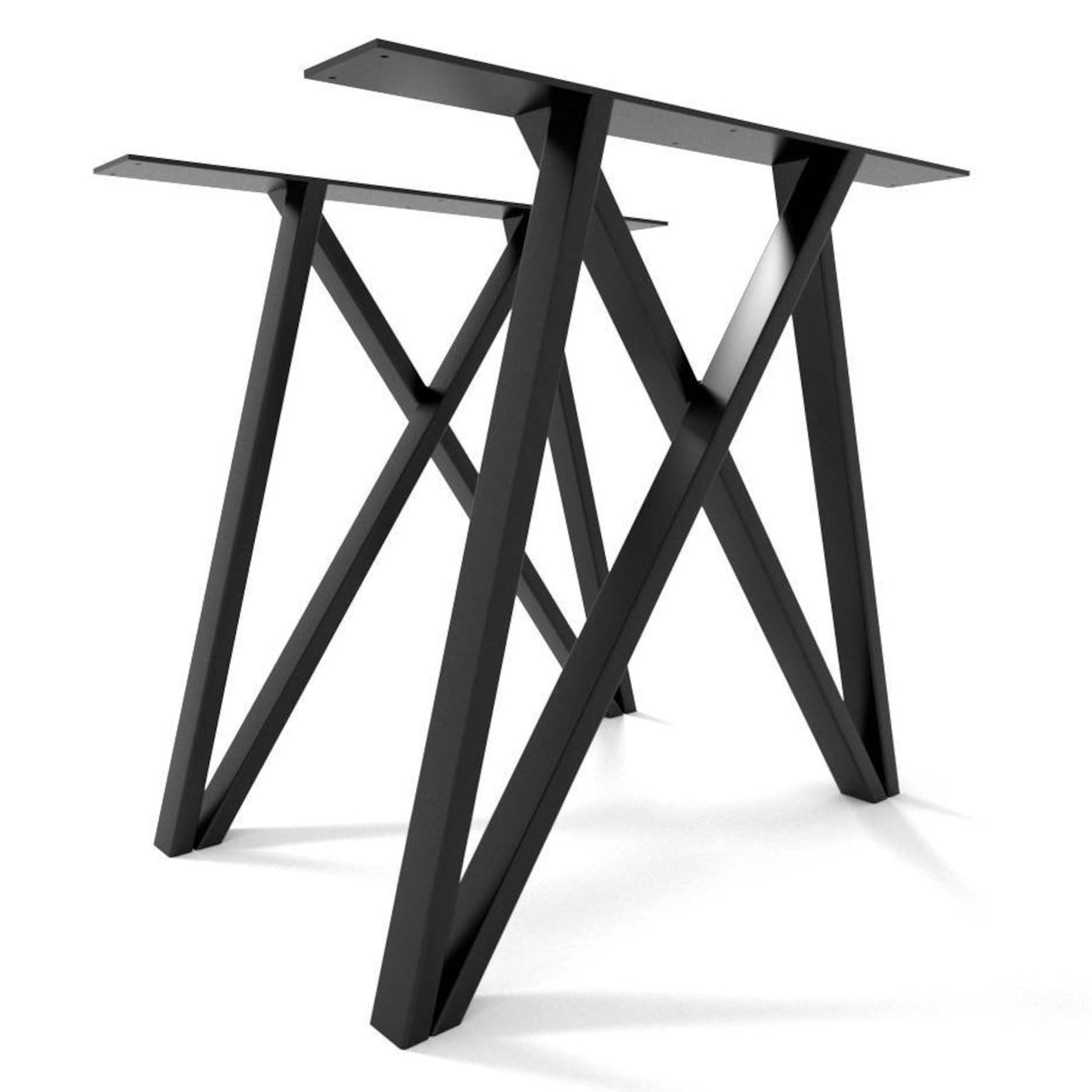 2x Iron Legs Table Legs Metal Steel Legs Pieds De Table Etsy