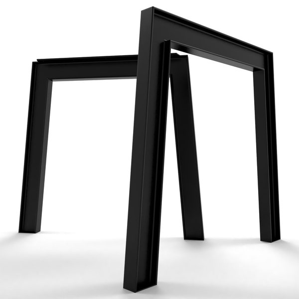 2x Metal table legs industrial design, pieds de table industriel, gambe per tavol, pata de mesa IPETRA