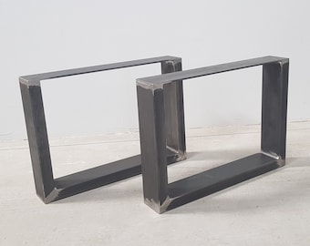 2x patas de metal para mesa de centro baja, pies de hierro para banco, mesa de centro, salón de estilo industrial - moderno- Nórdico UPT10040