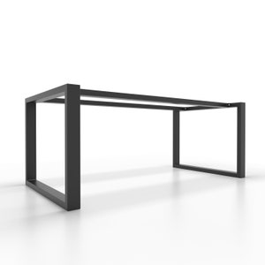 Pieds de table en métal avec barre centrale double en forme de U U2B8040 image 1