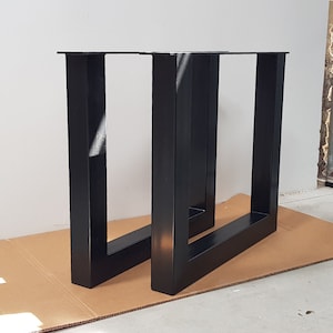 2x Metal table legs table legs industrial style table feet pied de table contemporain moderne INDUSTRIEL U8080