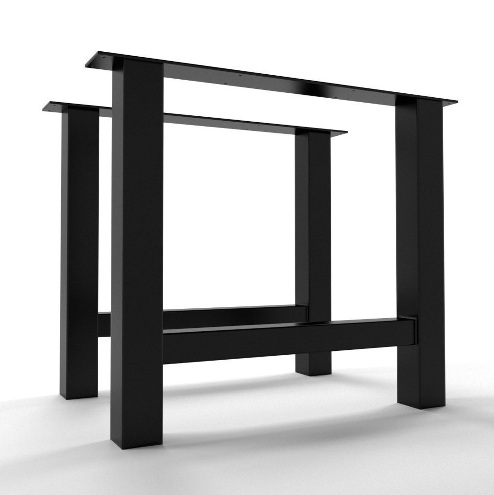 Set 2x Metal Steel Legs Table Legs Iron Feet Pieds De Table Etsy