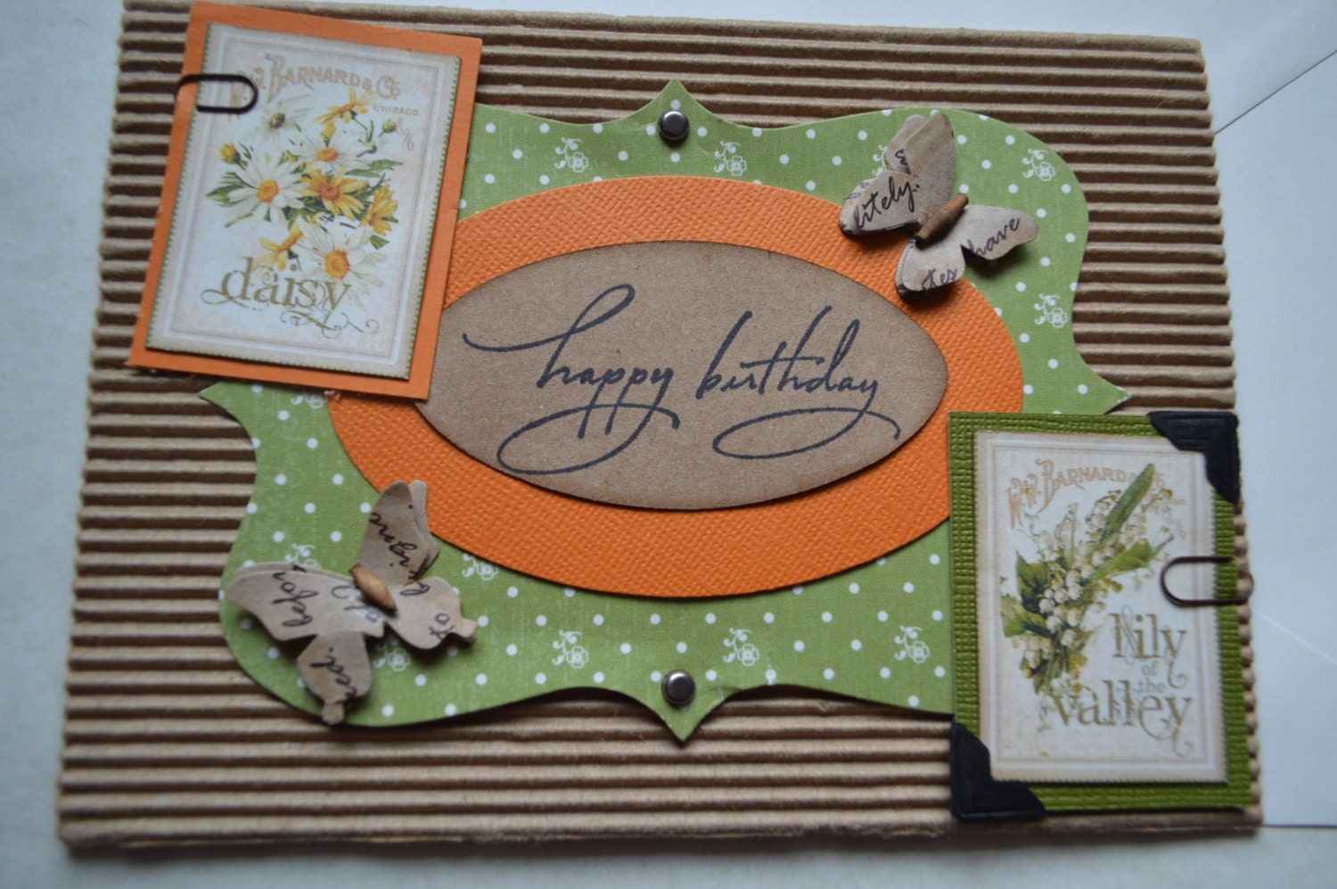 Tarjeta de cumpleaños 5 x 6.5 un jardín secreto | Etsy