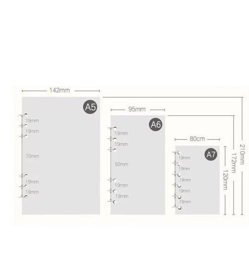 Planner DashboardPlanner DividerPlanner TapAgenda Divider Black A5, A6 Personal Size Pre-Punched holes