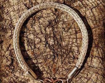 Zilveren Viking Gebreide Armband