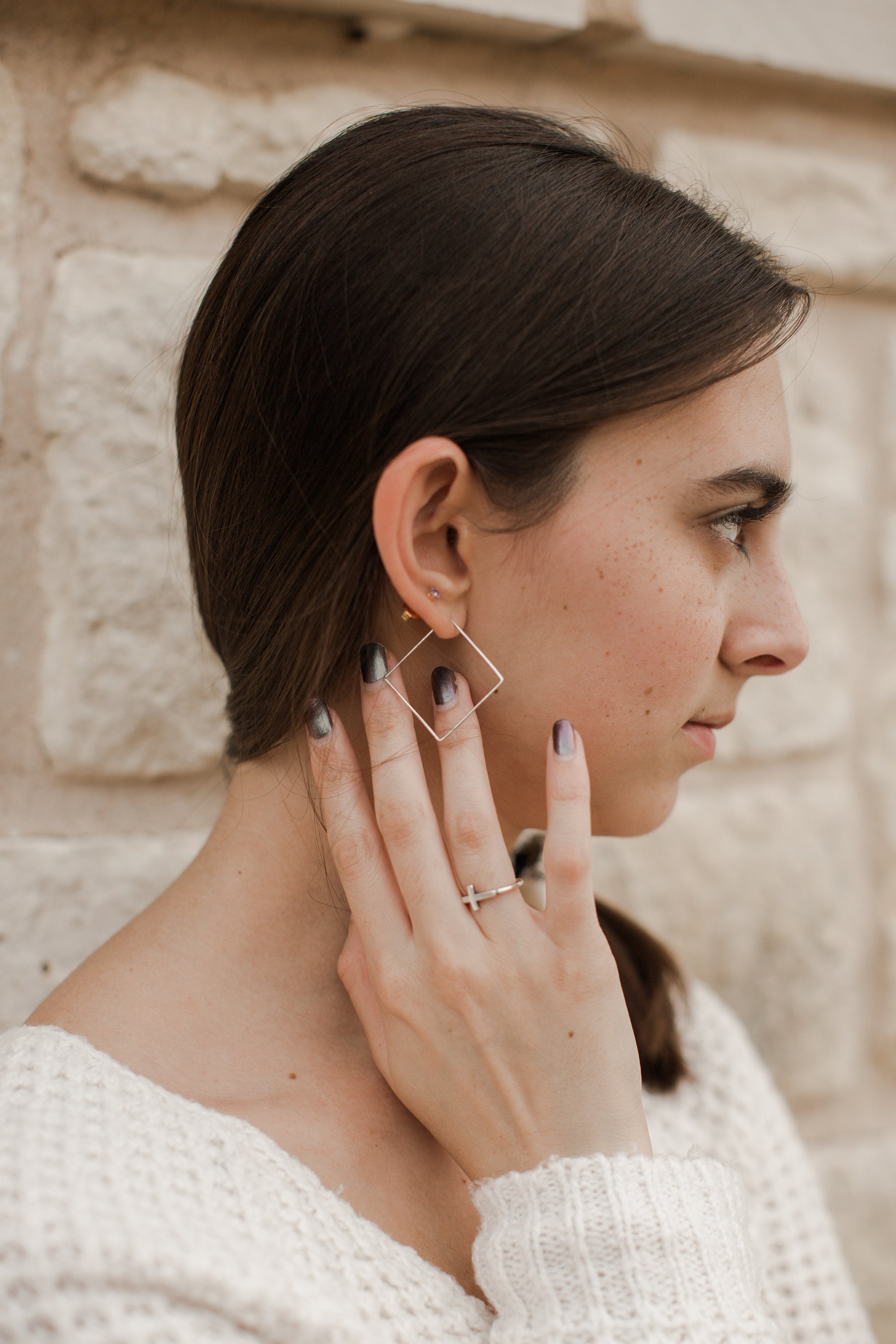 earrings for a square face