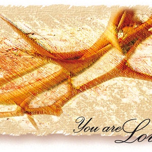 5 x 7 Card on 8.5 x 11 Sheet / You are Loved - Inspirational Art (G108-2)  / INSTANT DOWNLOAD
