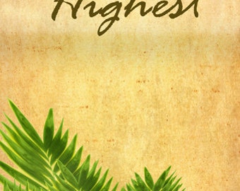 Hosanna in the Highest (English) / Church or Personal banners for Your Home or Office (G1215-1a)