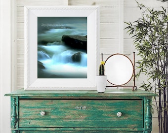 Living Waters, Christian Wall Art  / 8 x 10 INSTANT DOWNLOAD (G1815-1)