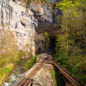 Natural Tunnel State Park Virginia Train Tunnel Prints Wall Art Canvas Metal Print Locomotive Tunnel
