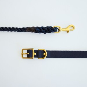 Royal Navy Rope Dog Leash // Rope Dog Lead Strong Dog Leash Brass Dog Leash Australia image 4