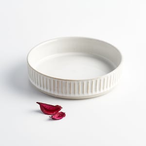 Tigela de comida para cães de cerâmica branca e recortada // Tigela de cerâmica para cães - Tigela de argila para cães - Tigela de cerâmica para cães - Austrália