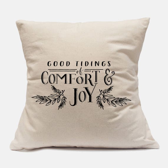 comfort and joy pillow