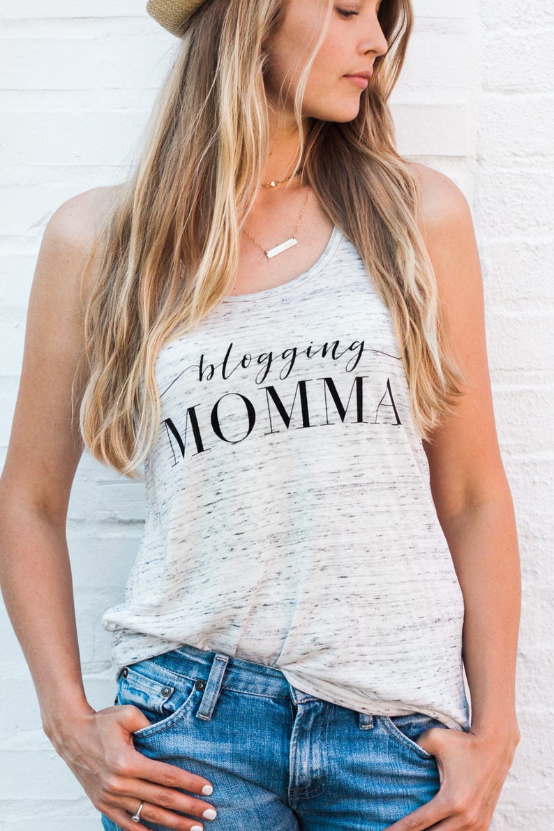 Blogging Momma Tank Blogging Mama Blogging Mom Mom Shirt | Etsy