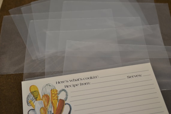 Set of 10 Current Inc. Recipe Card Savers 3x5 Inch Plastic Sleeves Protectors - Etsy Set of 10 Current Inc. Recipe Card Savers 3x5 Inch Plastic Sleeves Protectors - Etsy