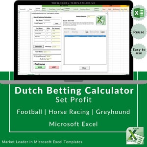 Dutch Set Profit Betting Calculator for Football, Soccer, Horse Racing, Greyhound Racing, Cheltenham, Grand National