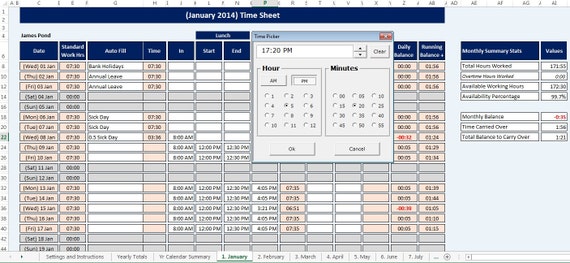 FOGLIO PRESENZE EXCEL DA SCARICA