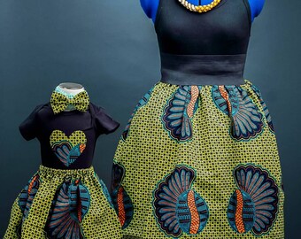 african dresses for mom and daughter