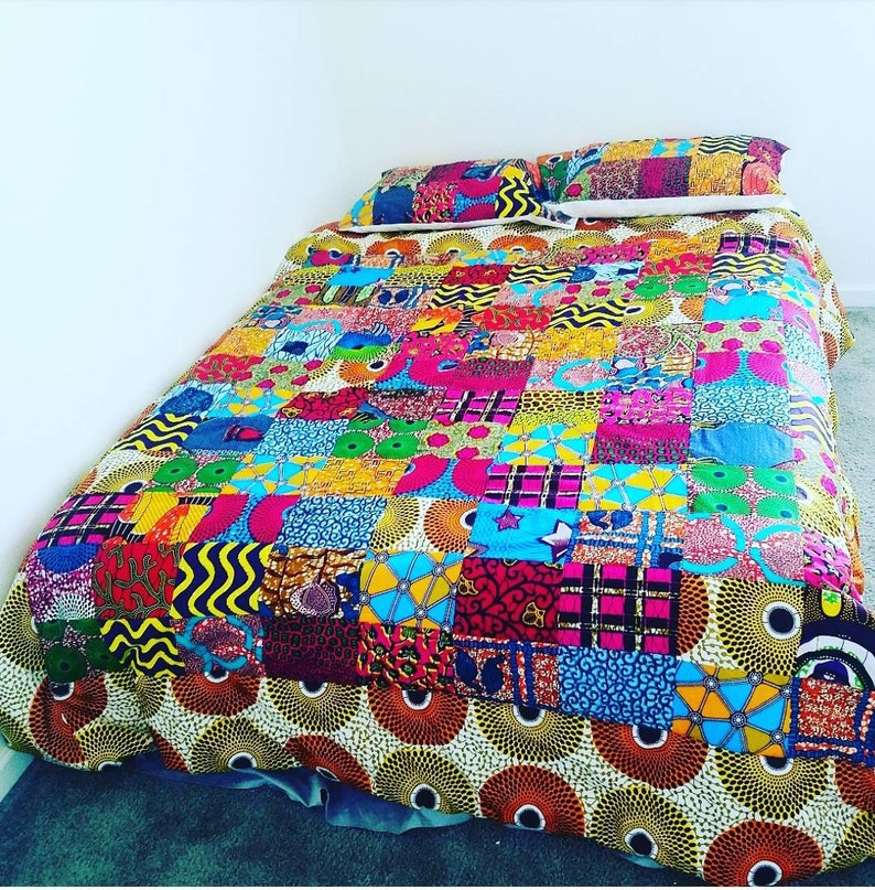 African print Comforter/Duvet Cover Ankara Bedding 3 Piece Etsy
