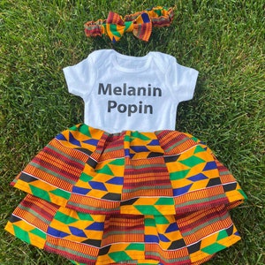 Erste Geburtstag Kleid/Mädchen Baby Kleidung /Baby Ankara Kleid/Party Kleid für Mädchen / Geburtstag Kleid/schwarze Geschichte Monat Kleidung für Mädchen und Baby